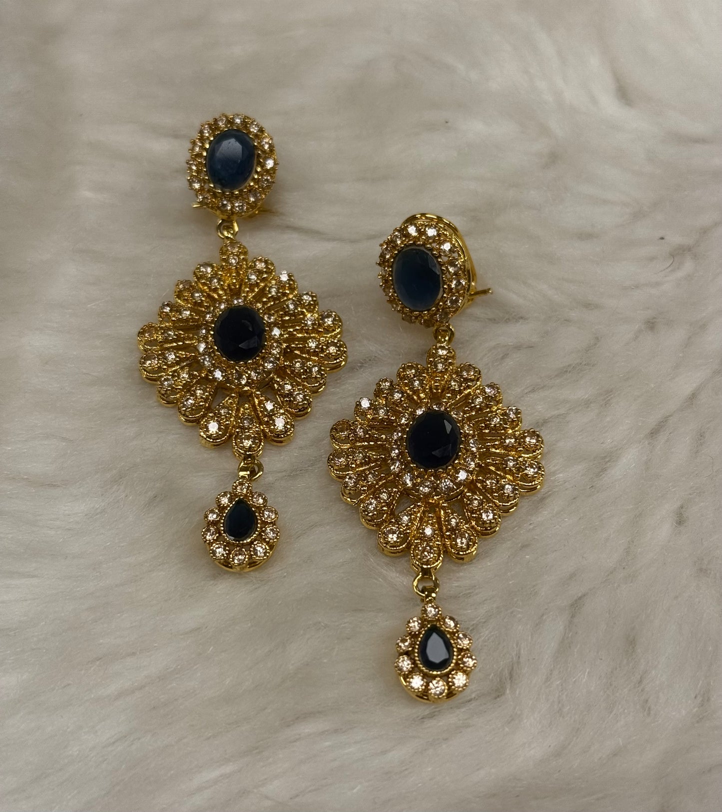 Golden Bloom Earrings-Er22