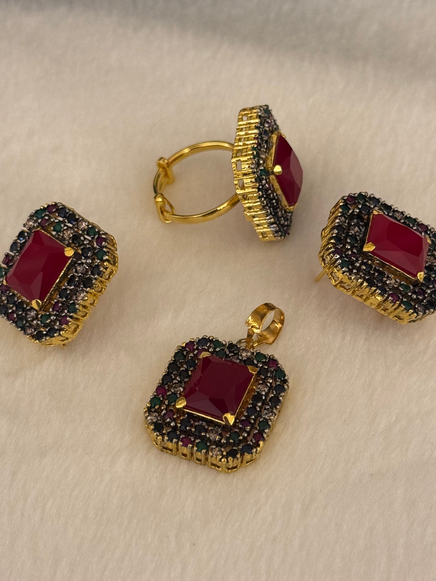 Goldplated Pendant Set-Ps46