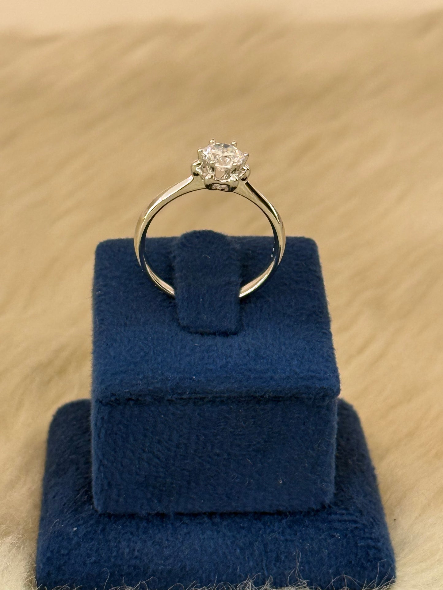 Rhodium plated Ring-R62