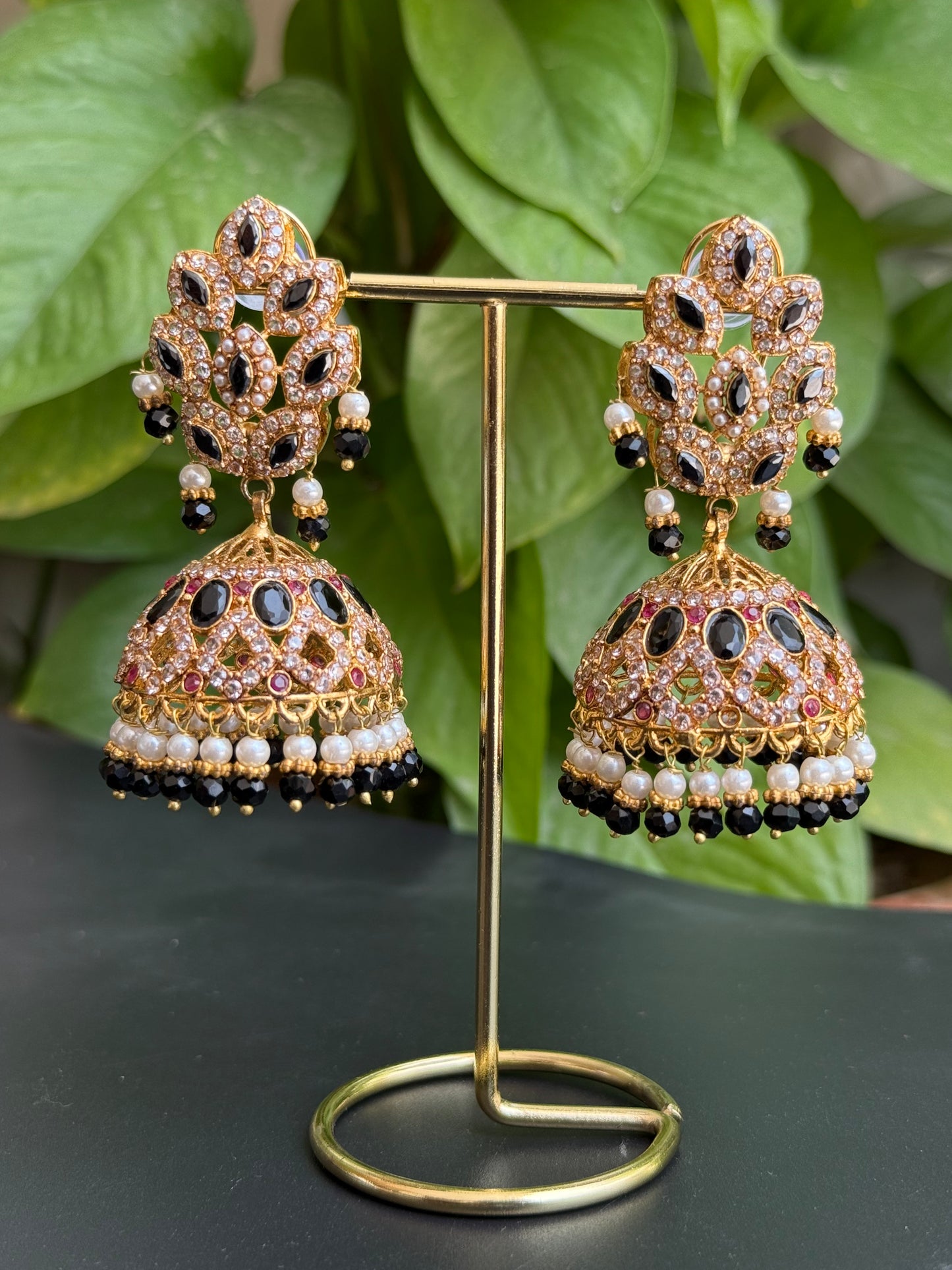 Royal Noir Jhumkas-Er52