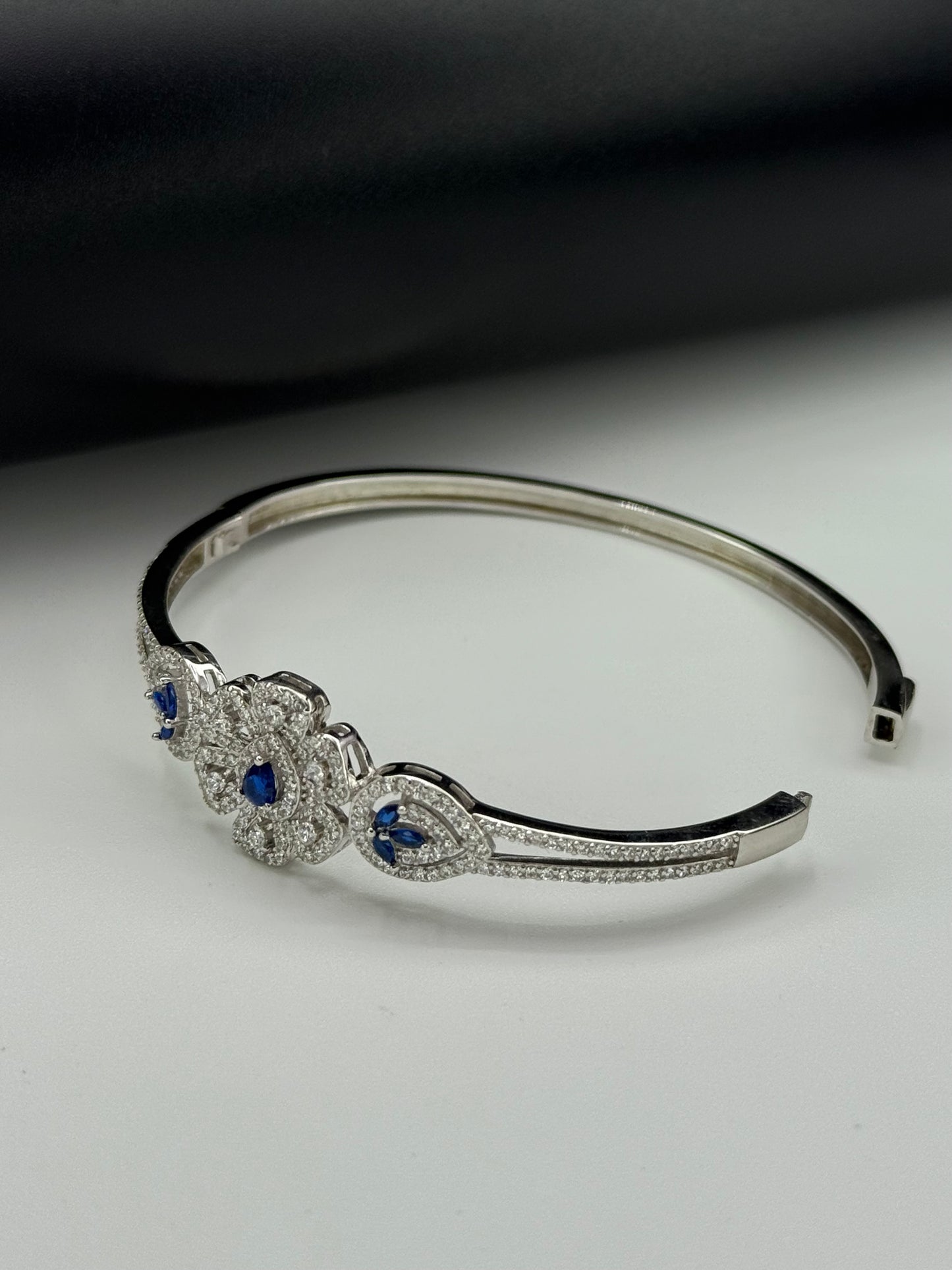 925 Sapphire Bloom Cuff-Bs19