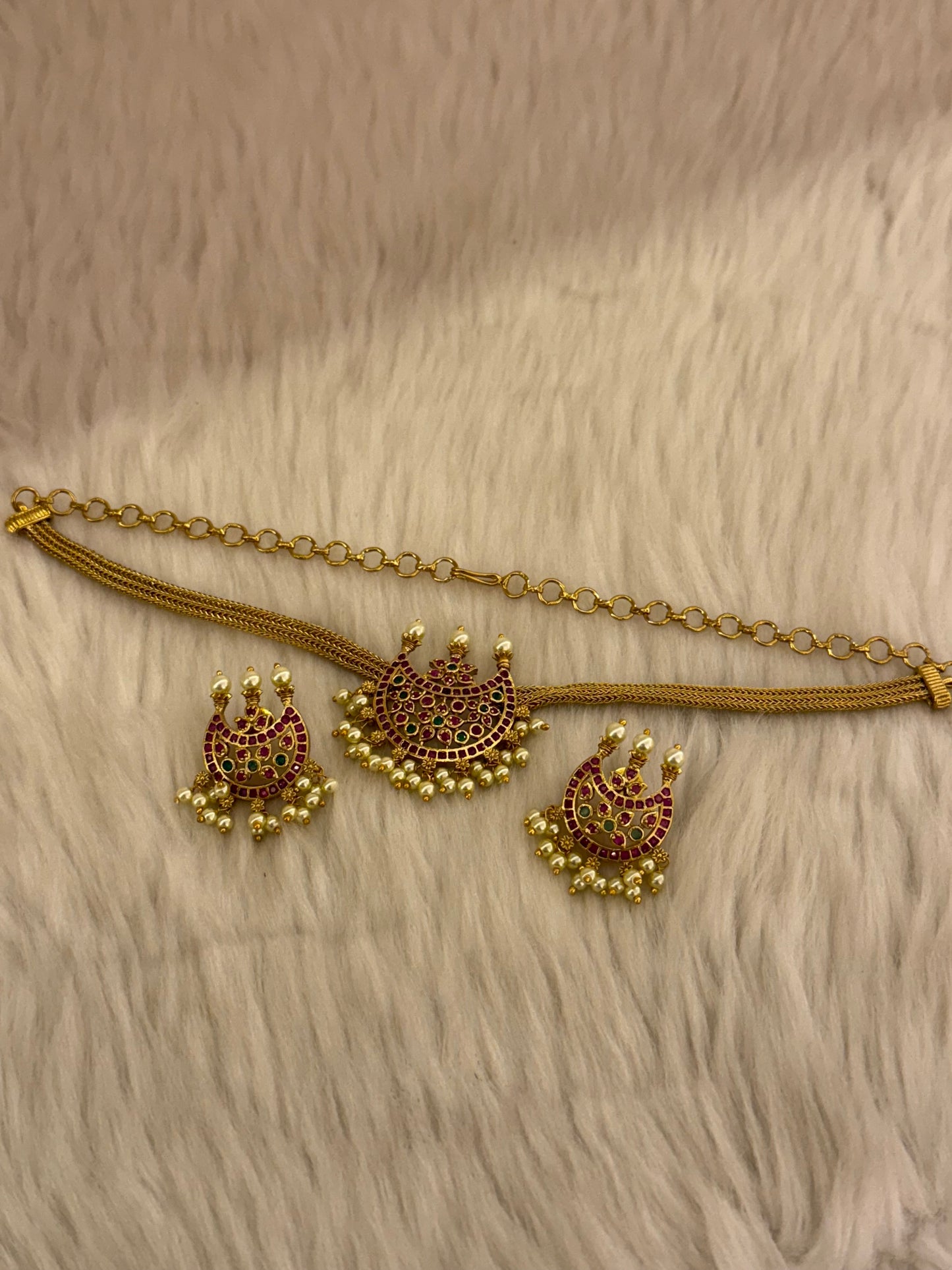 Goldplated Choker Set-Ns31