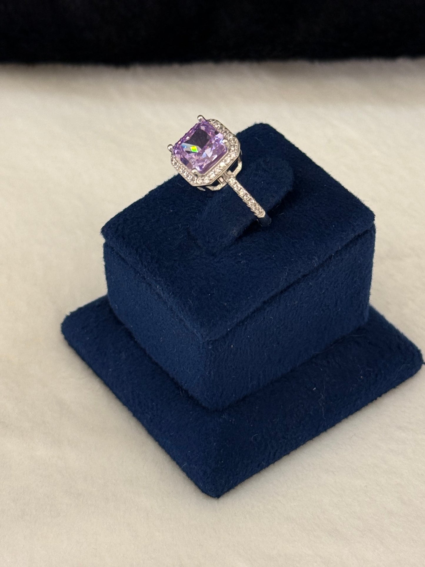 925 Silver Rhodium Plated Ring-Sr119
