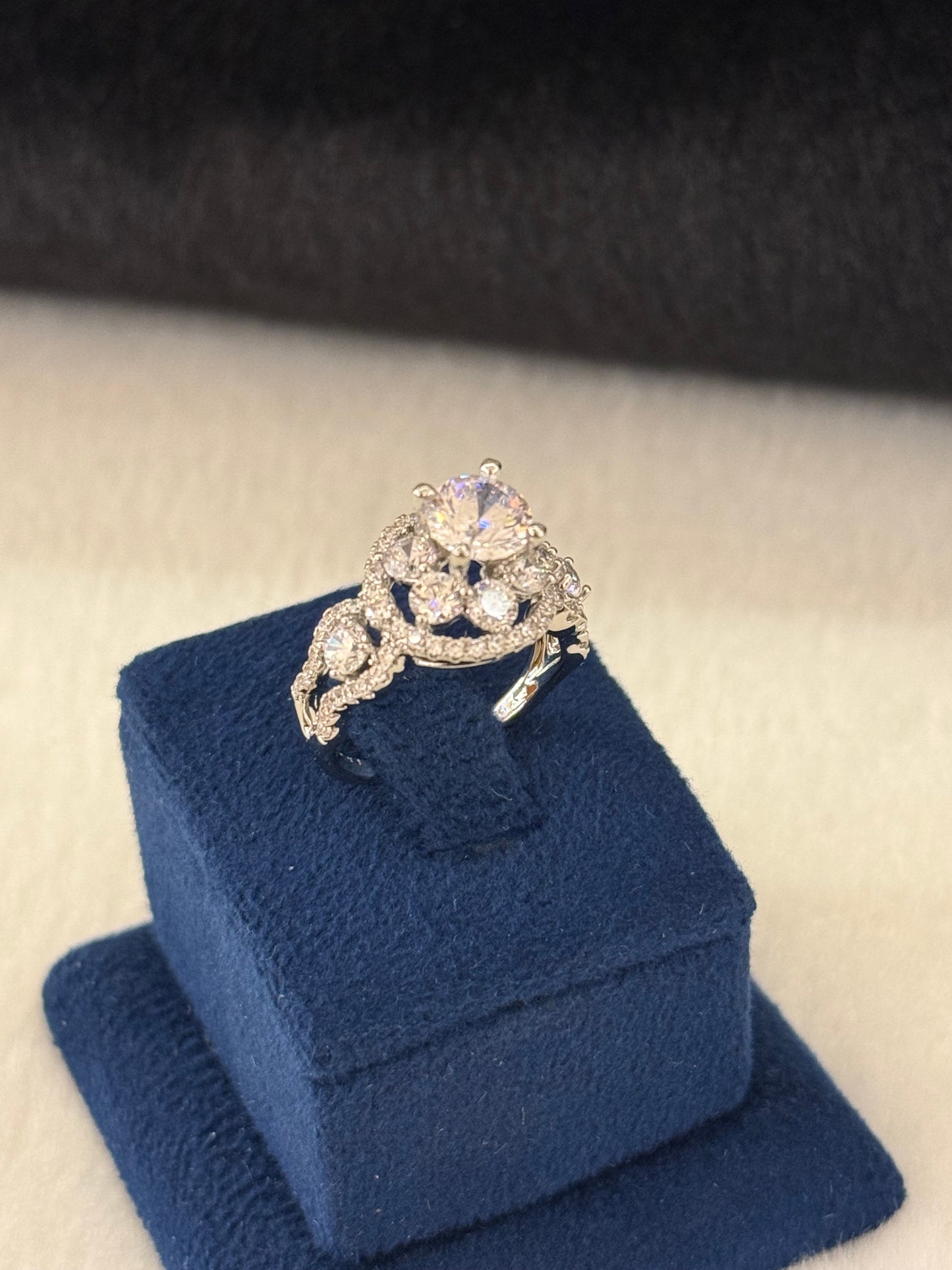Rhodium Plated Ring-R137