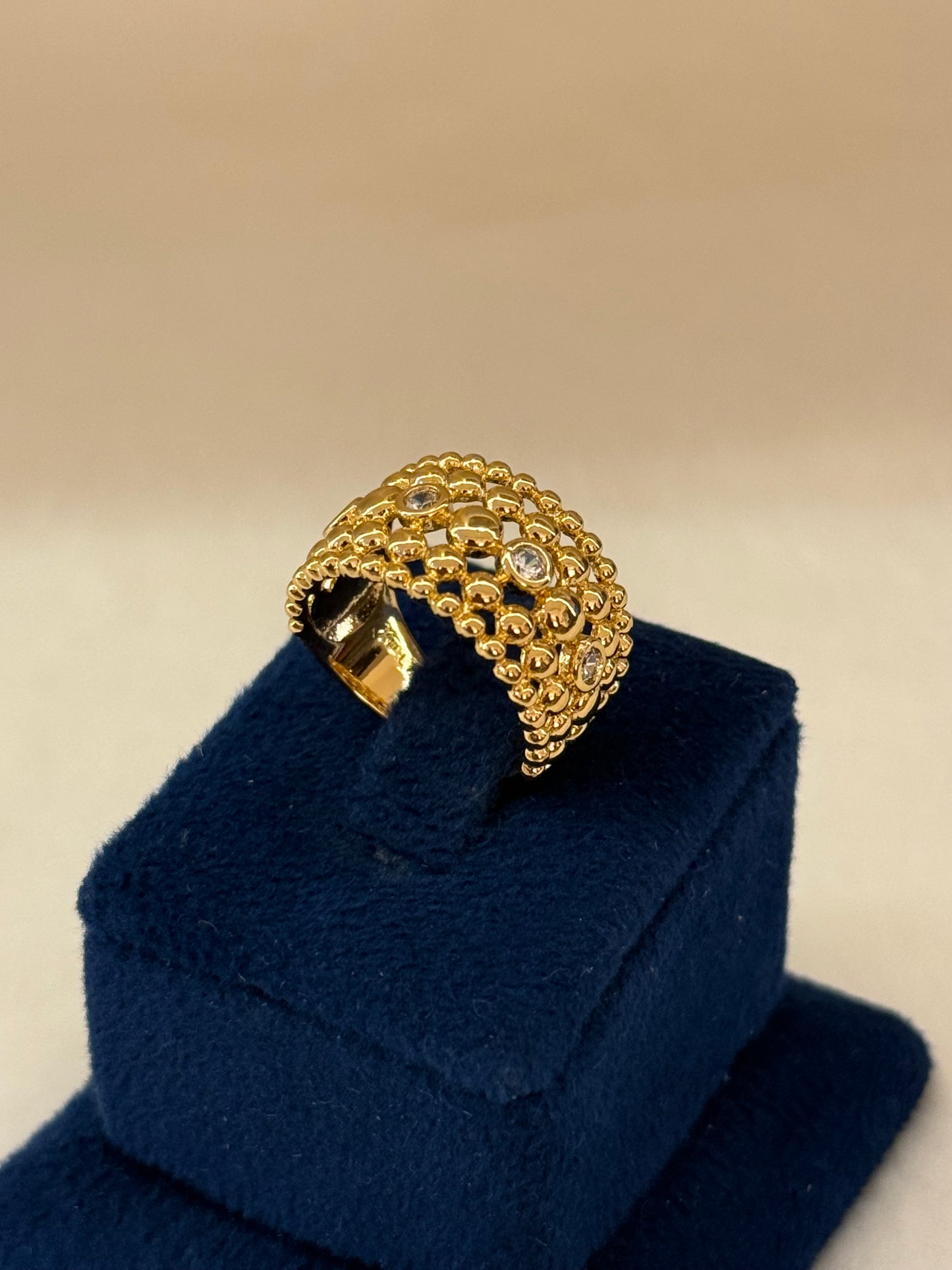 Goldplated ring-R313
