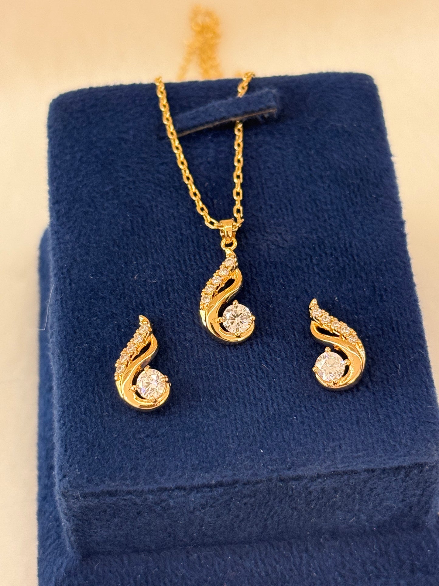 Goldplated Pendant Set-Ps83