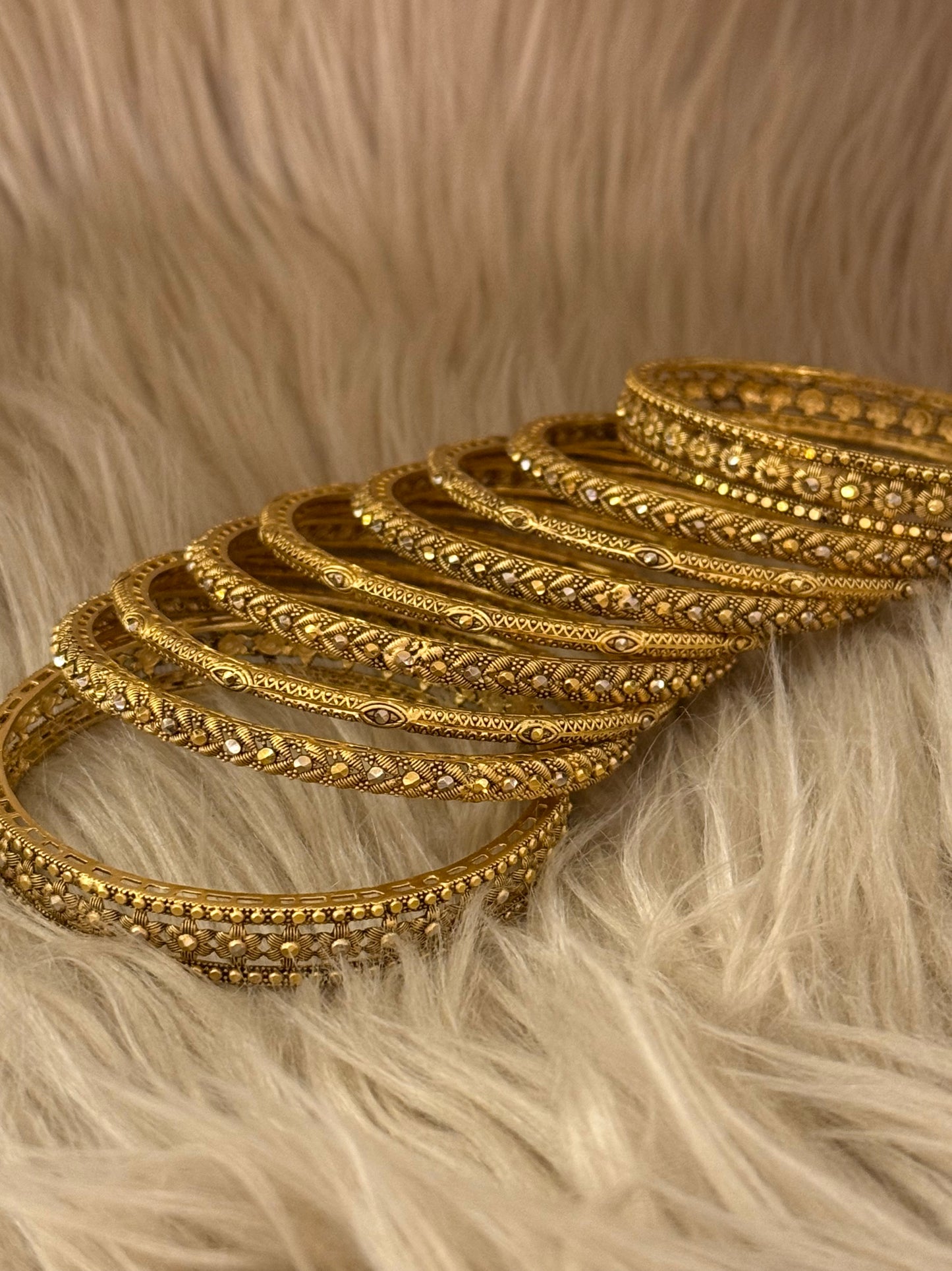925 Silver Gold Plated Bangles-Sbg47
