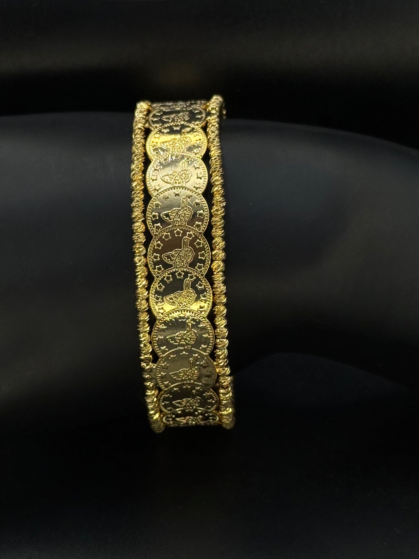 Peacock Coin Cuff-Bs16