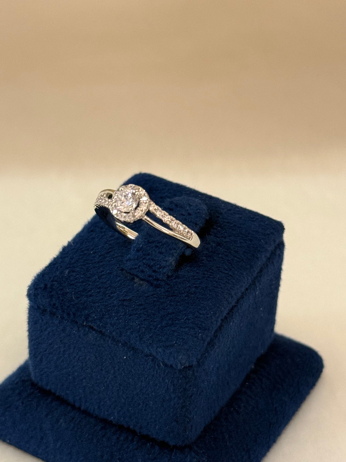 Rhodium Plated Ring-R291