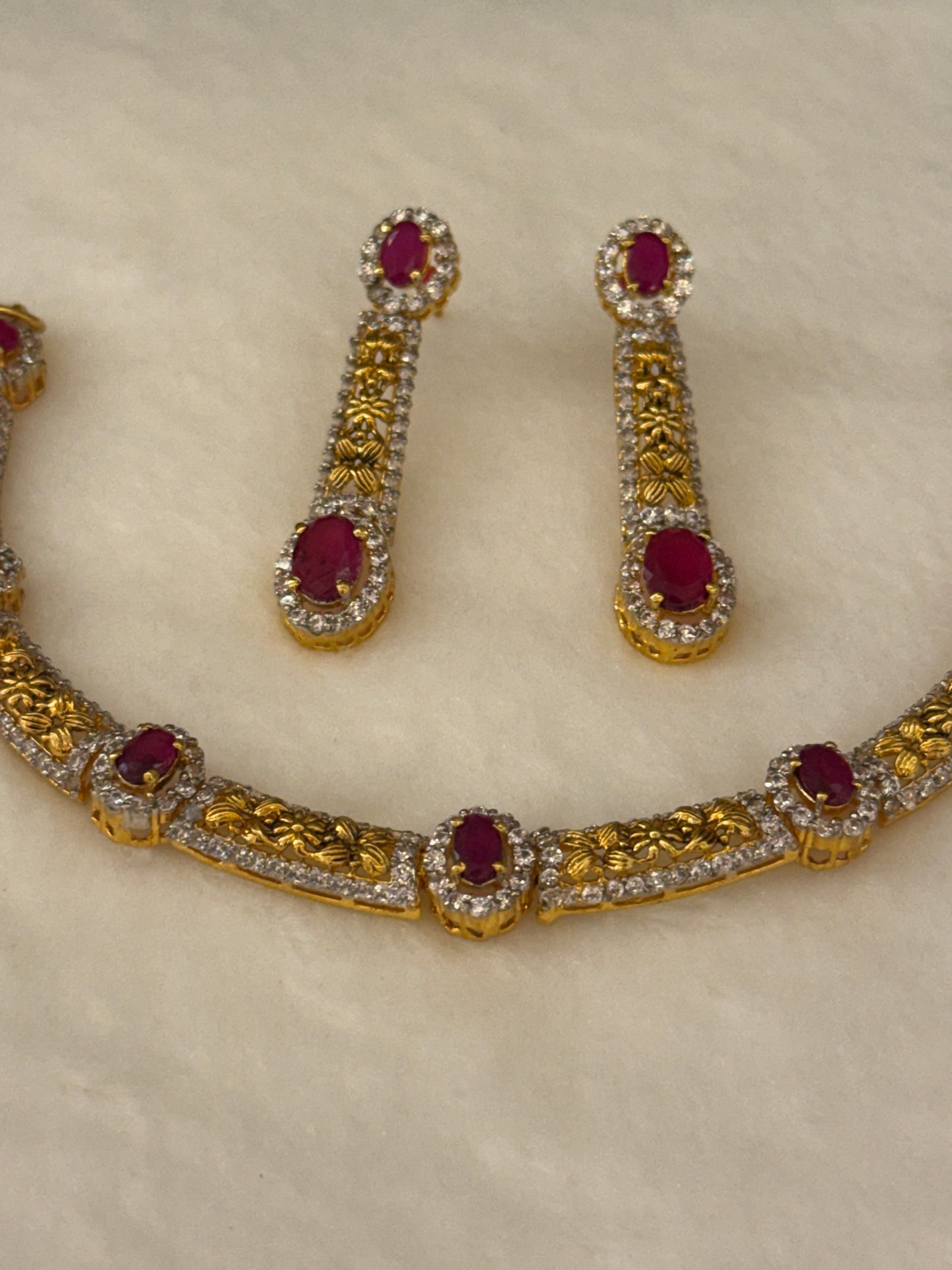 925 Goldplated Necklace Set-SNS58