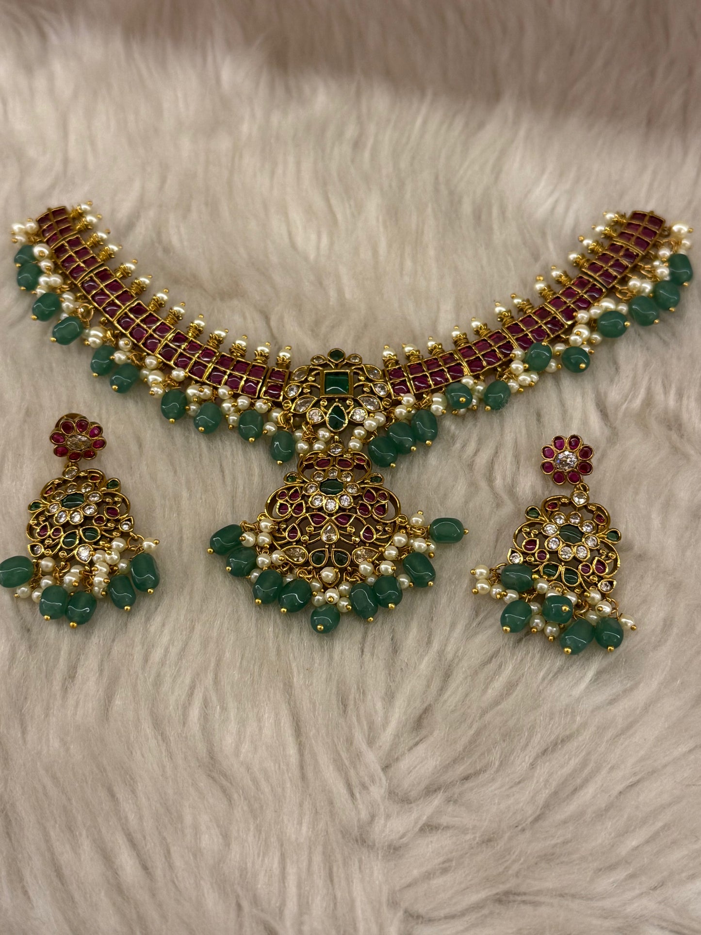 Goldplated necklace set-Ns68