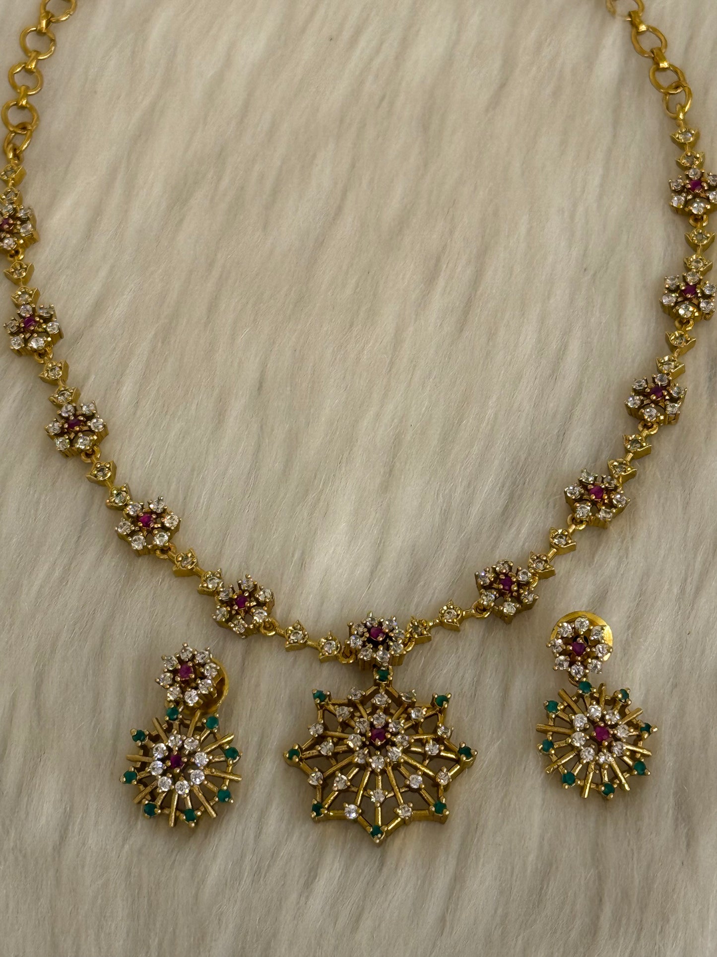 Goldplated Necklace Set-Ns45