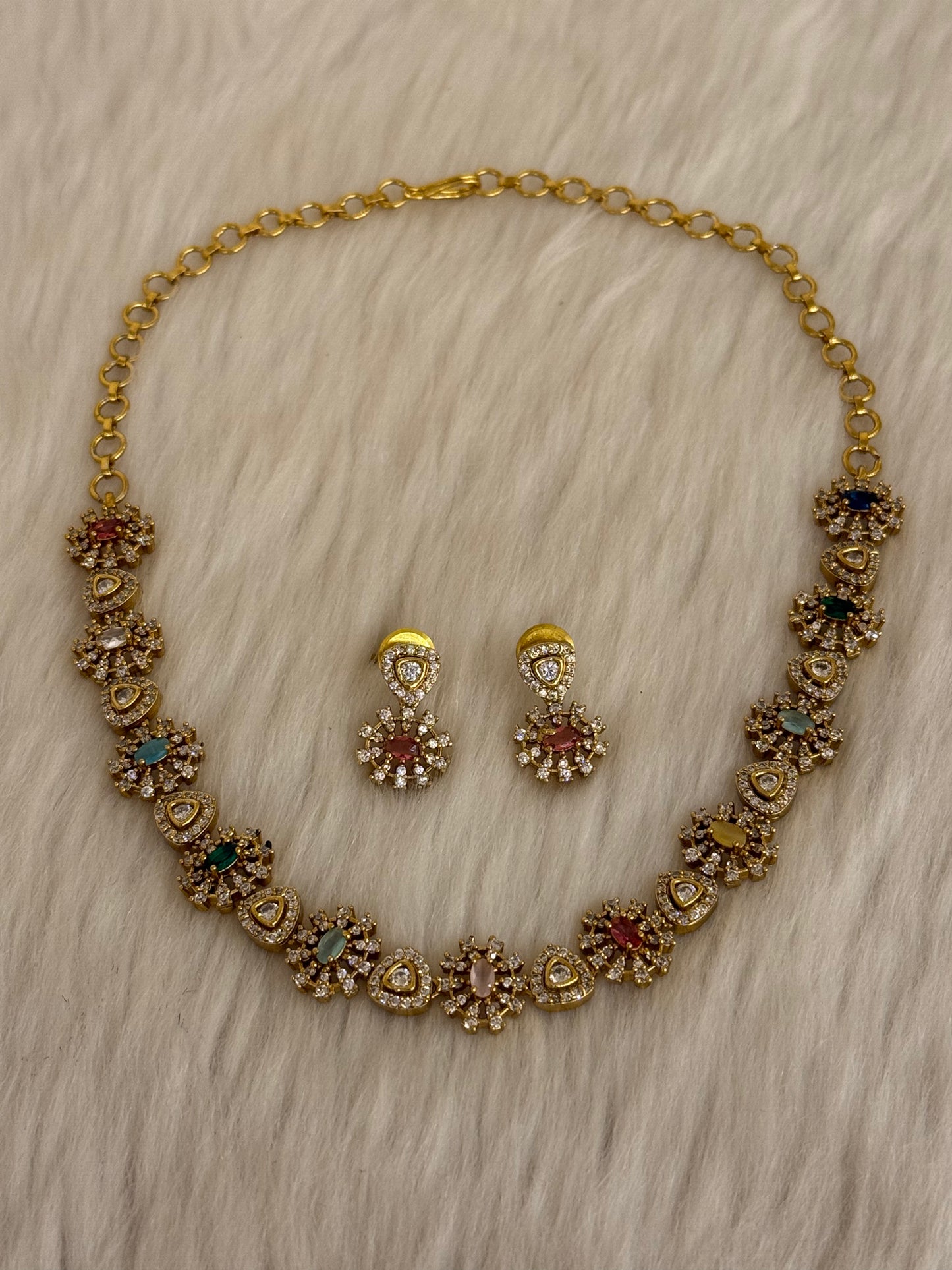 Goldplated Necklace Set-Ns43