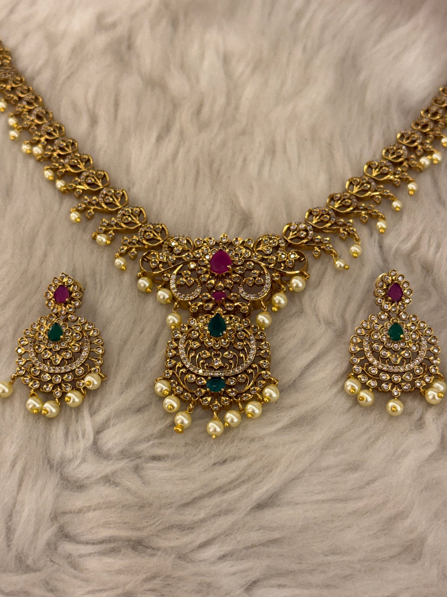 Goldplated necklace set-Ns71