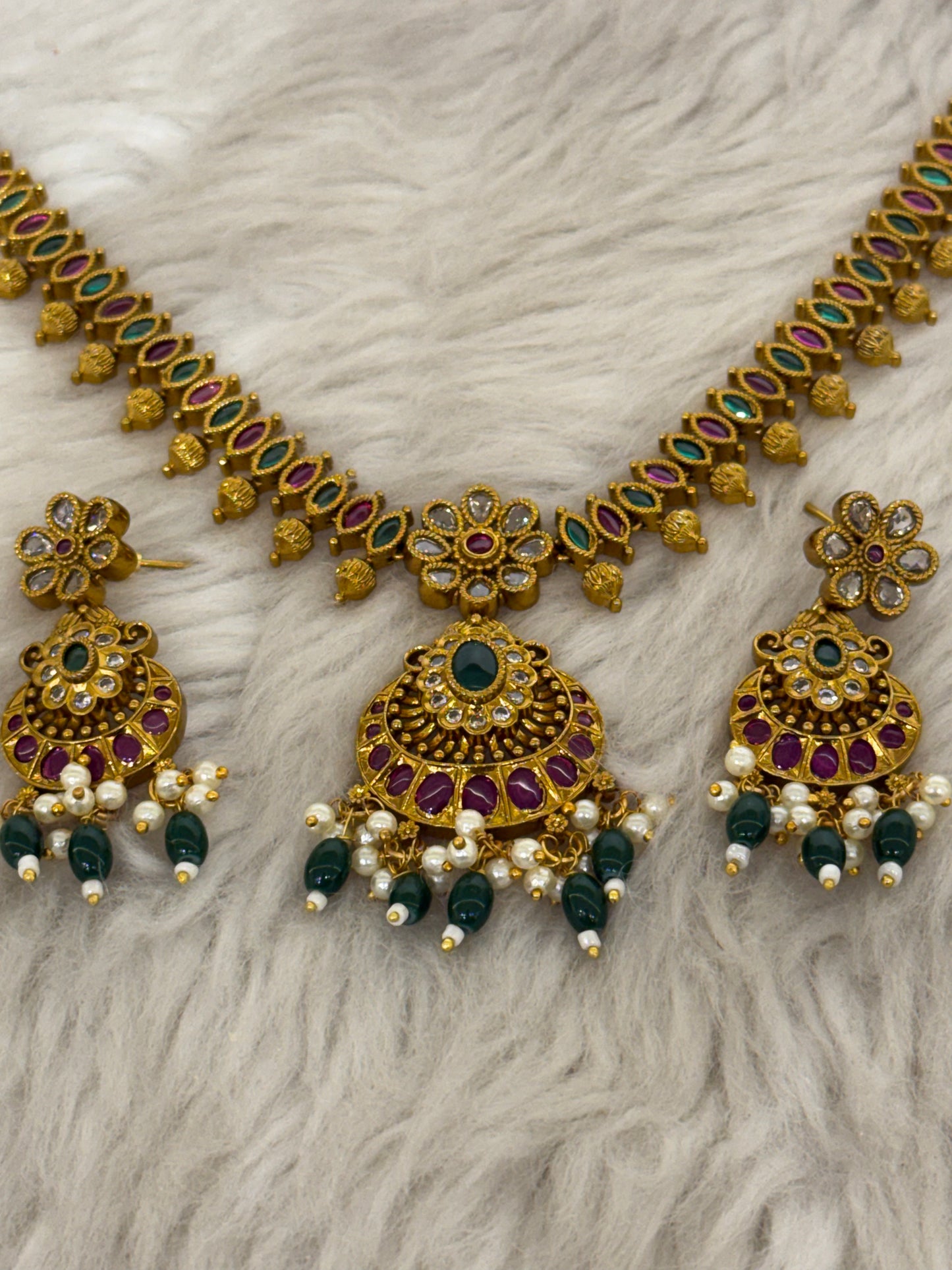Goldplated necklace set-Ns72