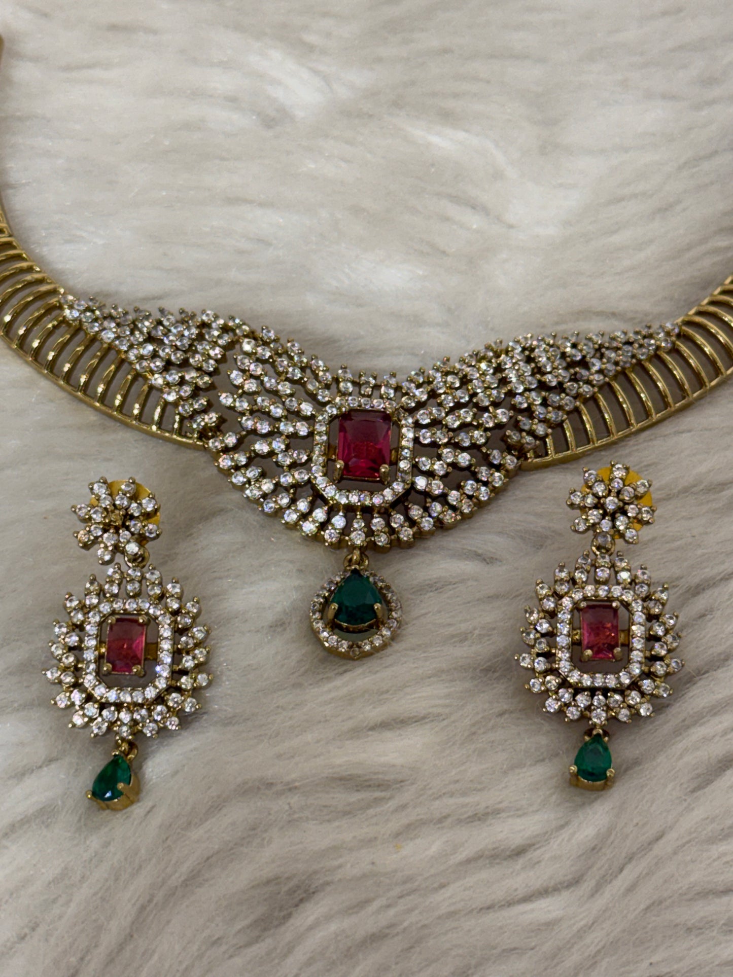 Goldplated necklace set-Ns73