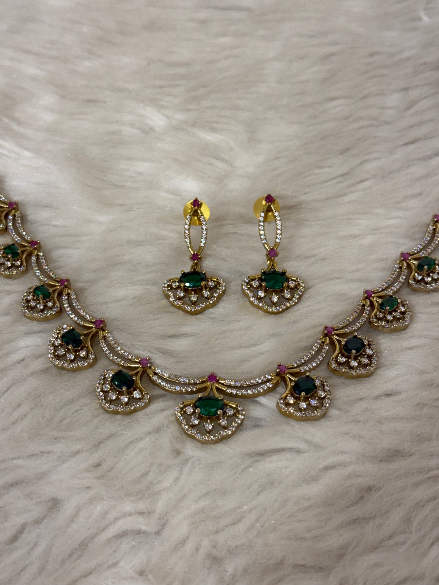 Goldplated necklace set-Ns74
