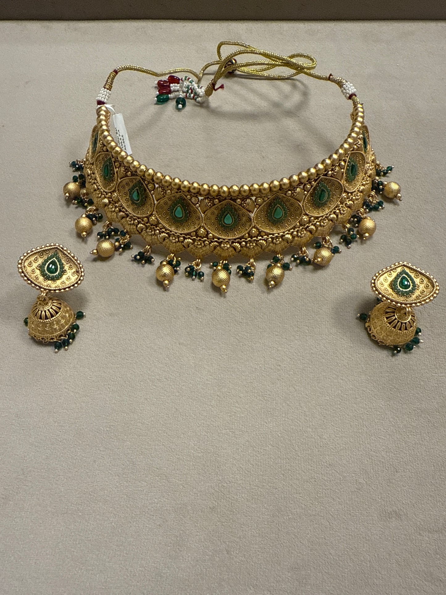 Emerald Blossom Bridal Set-Bs36