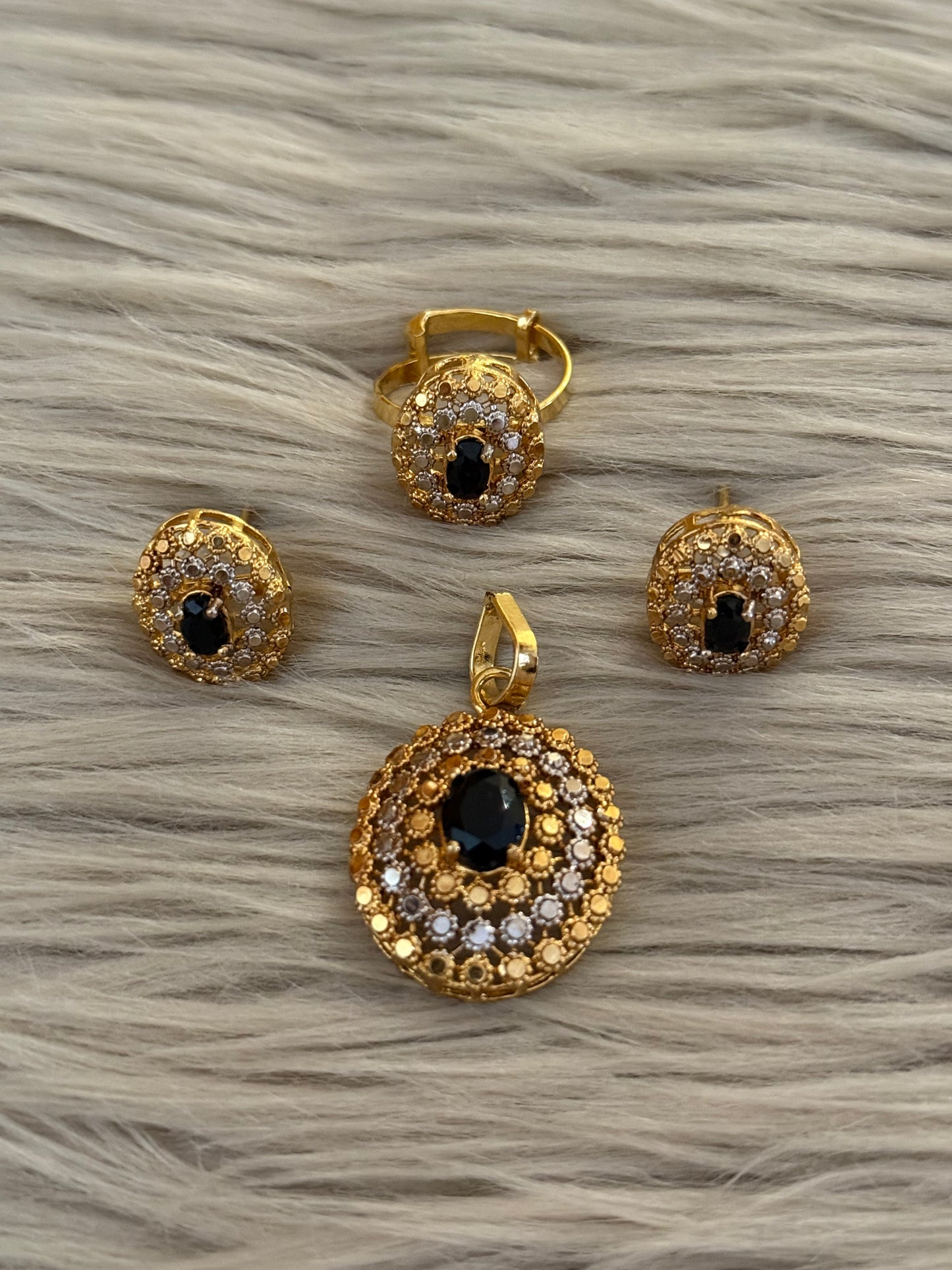 Goldplated Pendant Set-Ps37