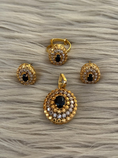 Goldplated Pendant Set-Ps37