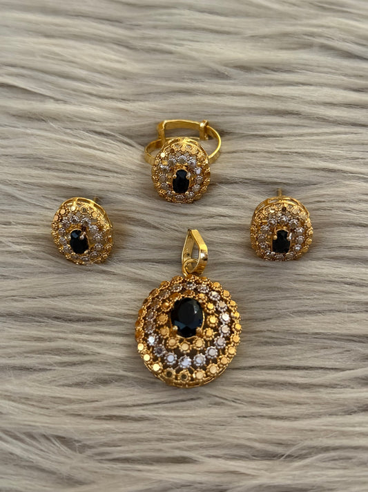 Goldplated Pendant Set-Ps37