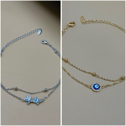Charm Duo Anklet Set-Cs30