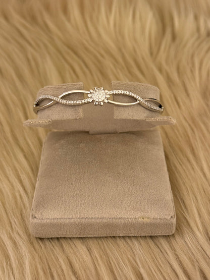 Rhodium plated Bracelet-Bs47