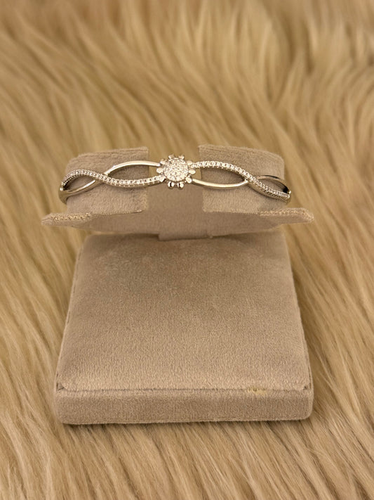 Rhodium plated Bracelet-Bs47