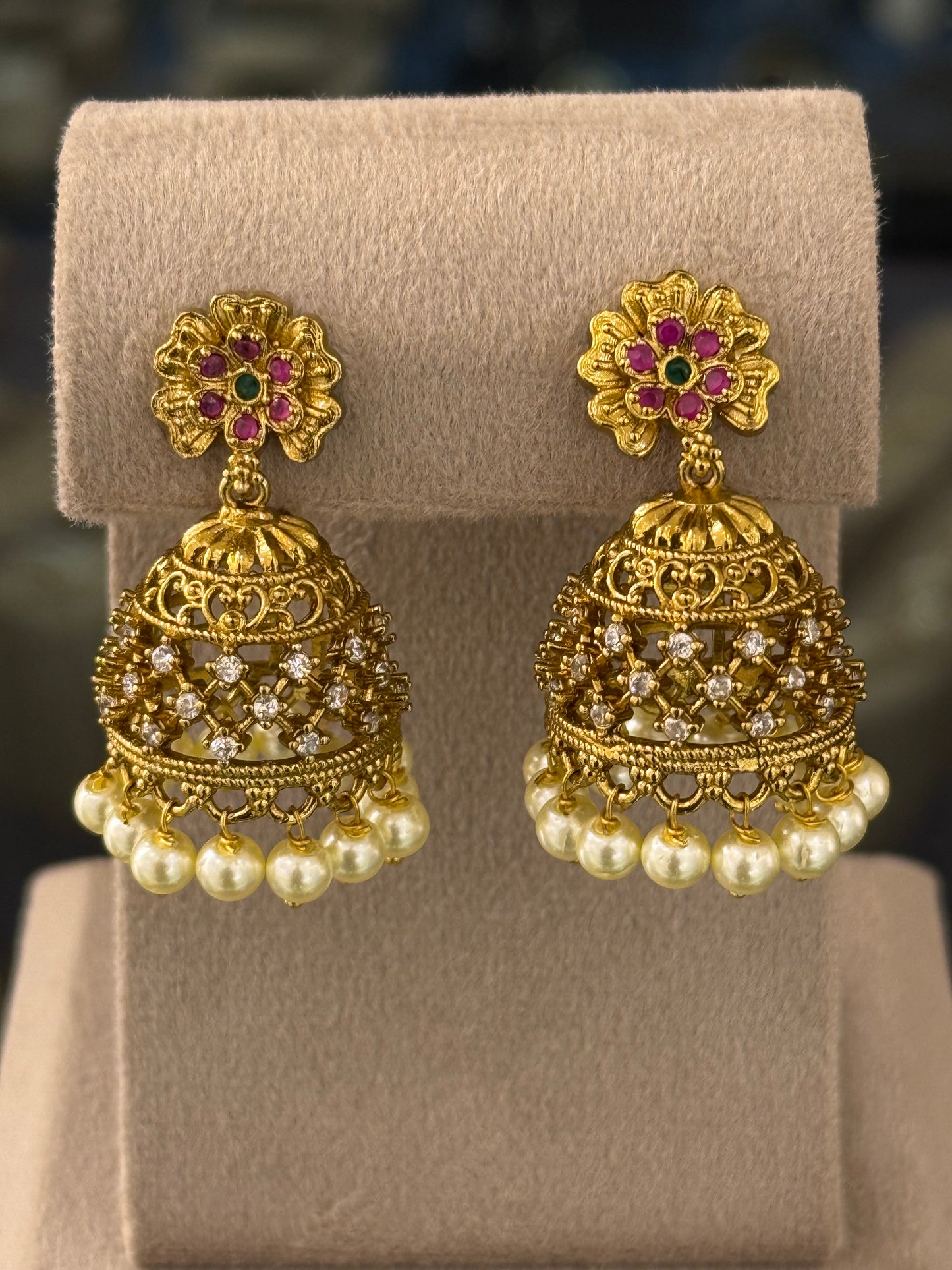Gold Plated Earrings-Er63