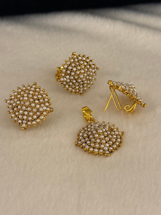 Goldplated Pendant Set-Ps48