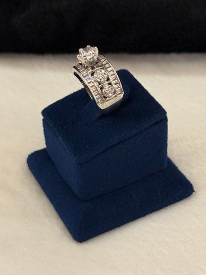 925 Silver Rhodium Plated Ring-Sr120