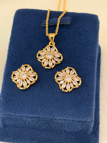 Goldplated Pendant Set-Ps85