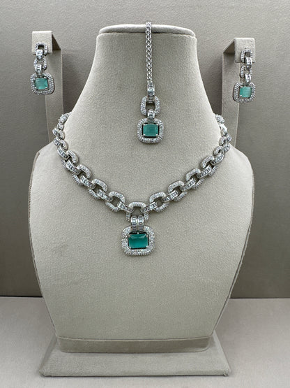 Chain Style Necklace Set-with Bindya-Ns6