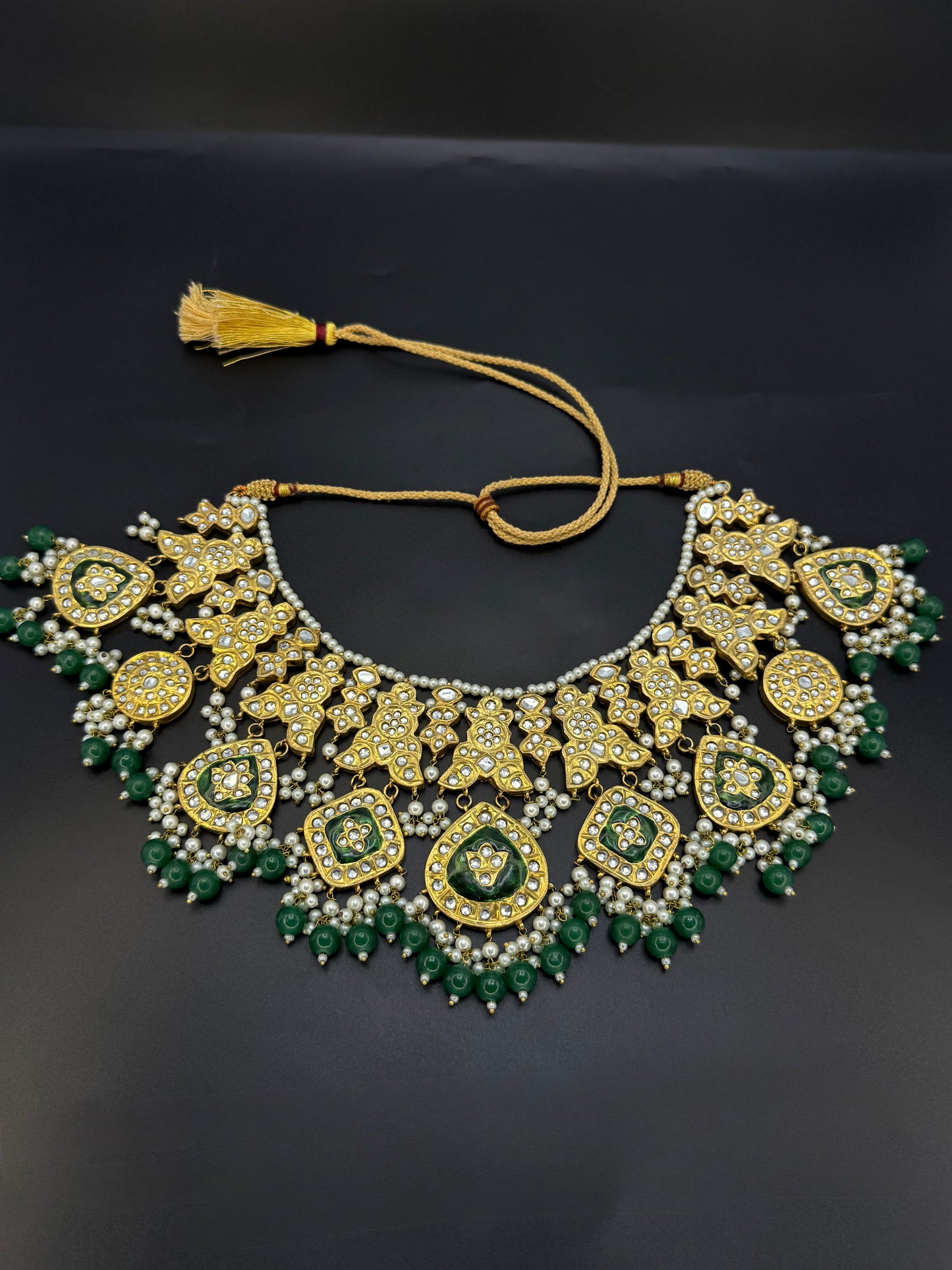 Emerald Royale Kundan Set-Bs010