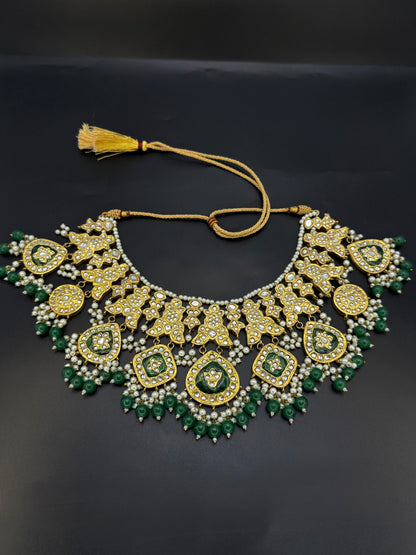 Emerald Royale Kundan Set-Bs010