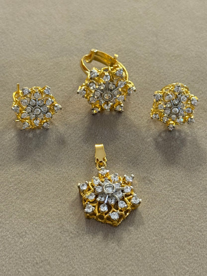 Goldplated Pendant Set-Ps35