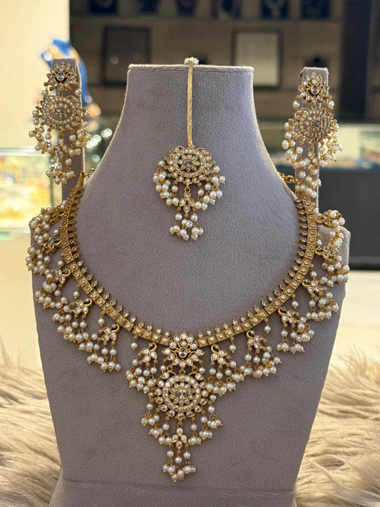 Goldplated Necklace Set-Ns112