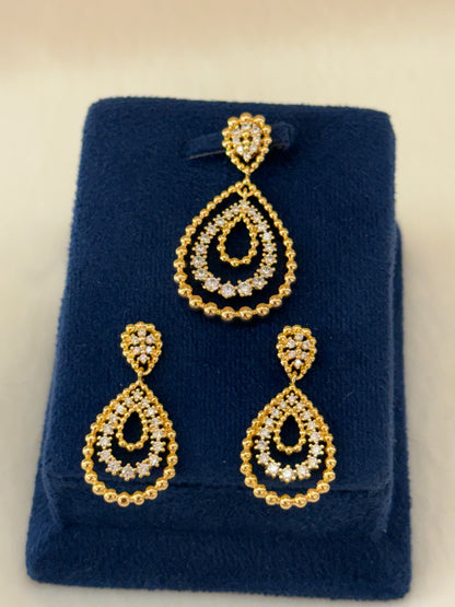 Goldplated Pendant Set-Ps82