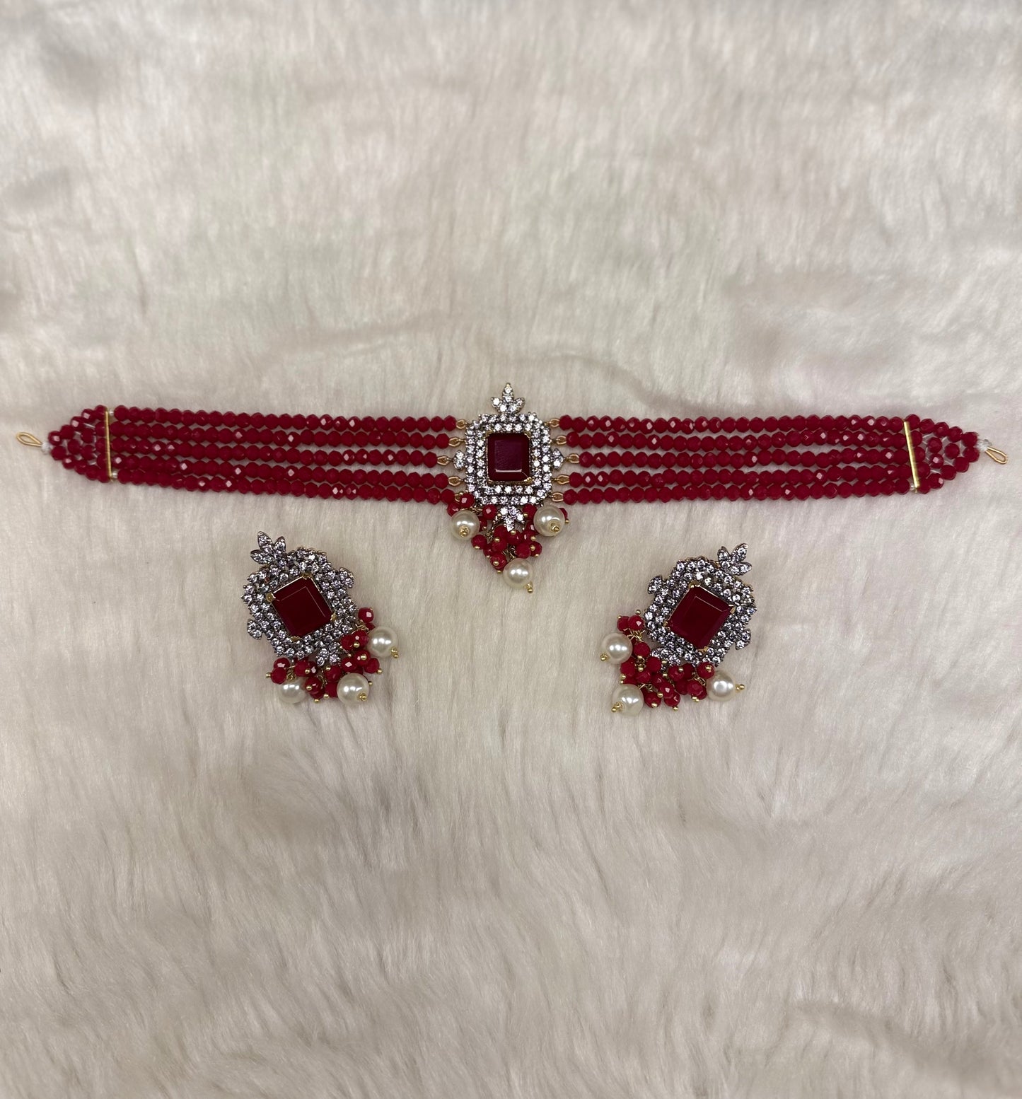 Regal Noir Choker Set-Ns17