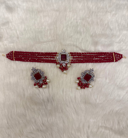 Regal Noir Choker Set-Ns17