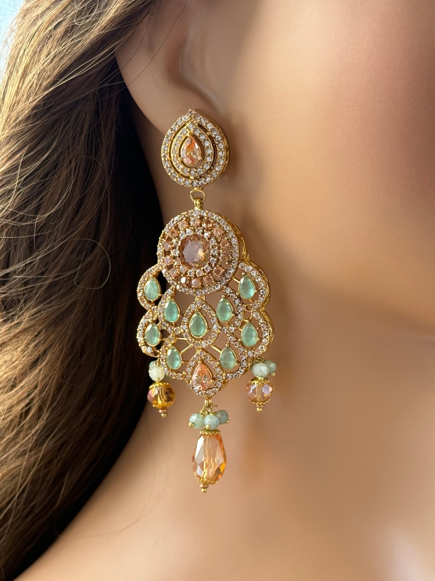 Amber Glow Chandeliers-Er41