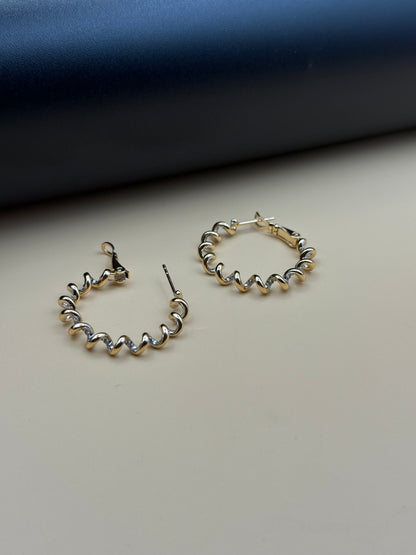 Golden Wave Hoops-Db14