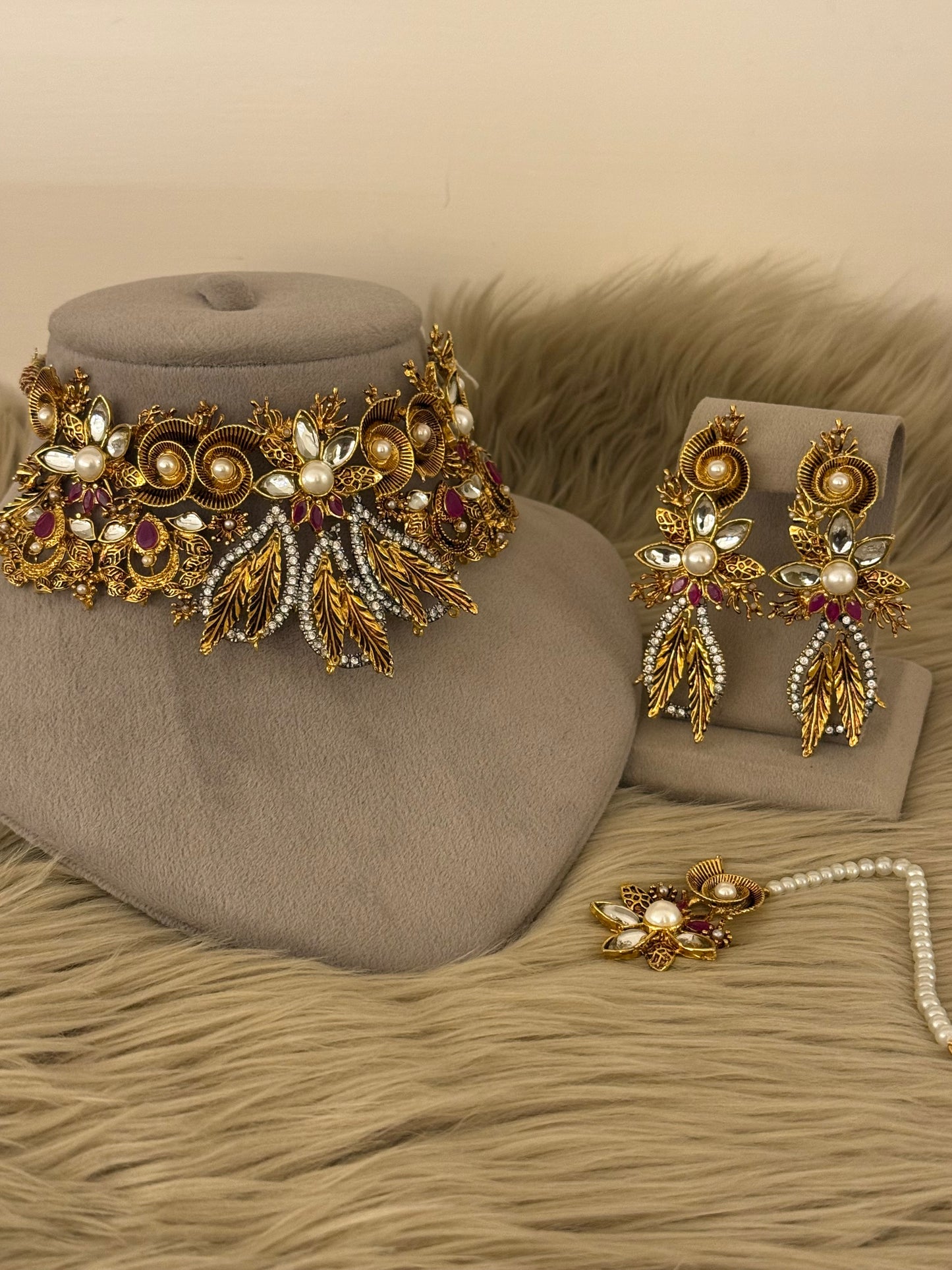 Goldplated Bridal Set-122