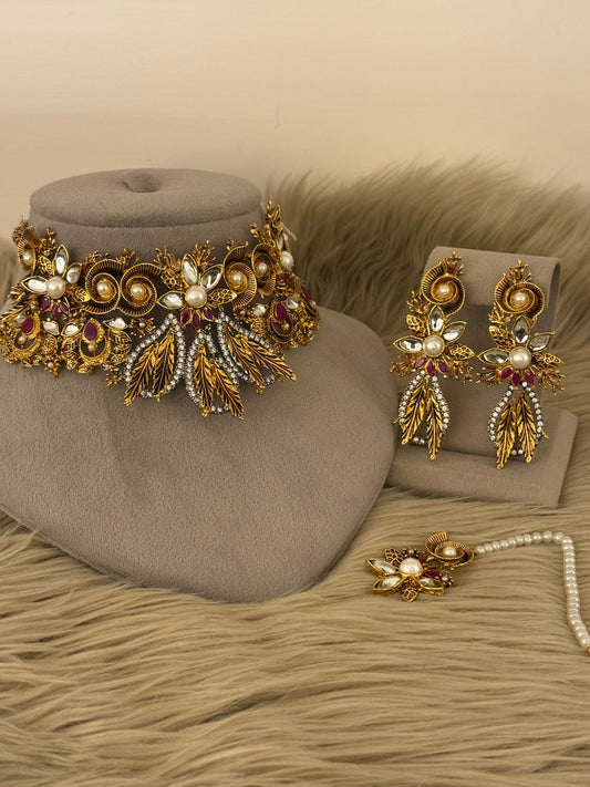 Goldplated Bridal Set-122