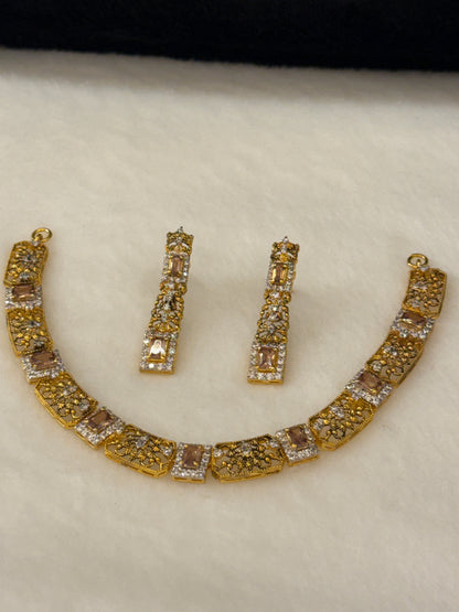 925 Goldplated Necklace Set-SNS56