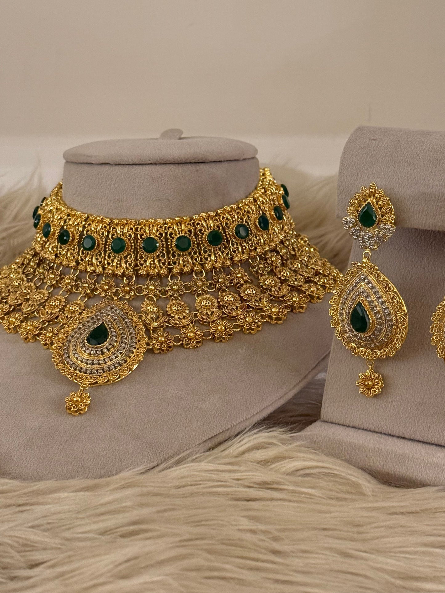 Gold Plated Bridal Set-Bs92