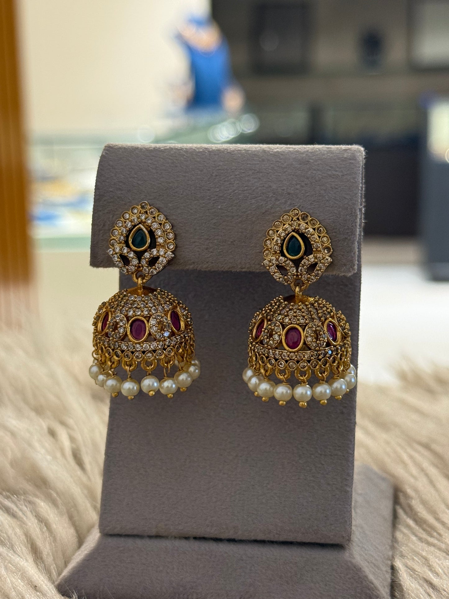 Goldplated Jhumkiyan-Er146