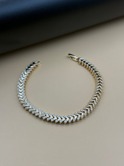 Chevron Spark Bracelet-Bs6