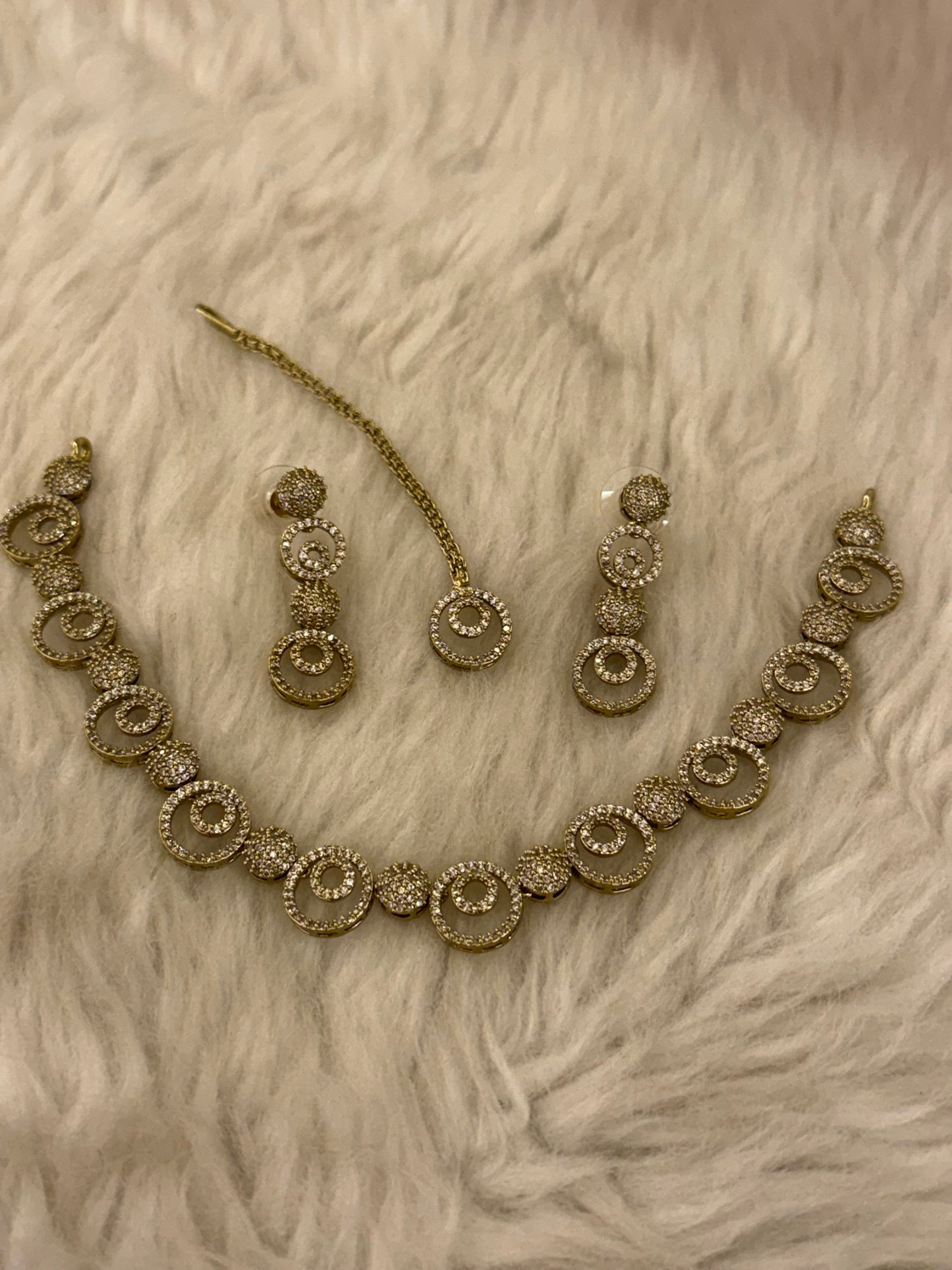 Goldplated necklace set-Ns63