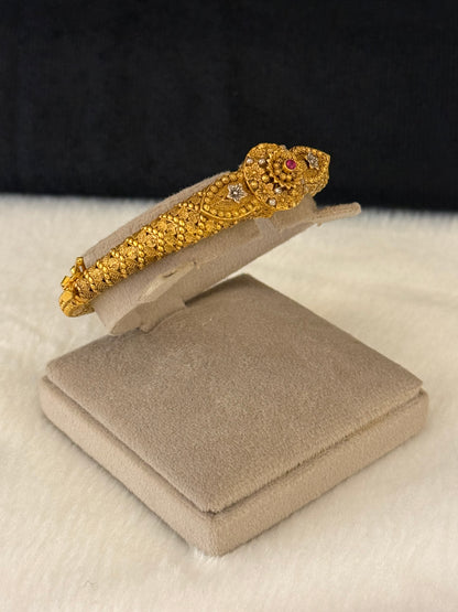 925 Silver Gold Plated Bangles-Sbg56